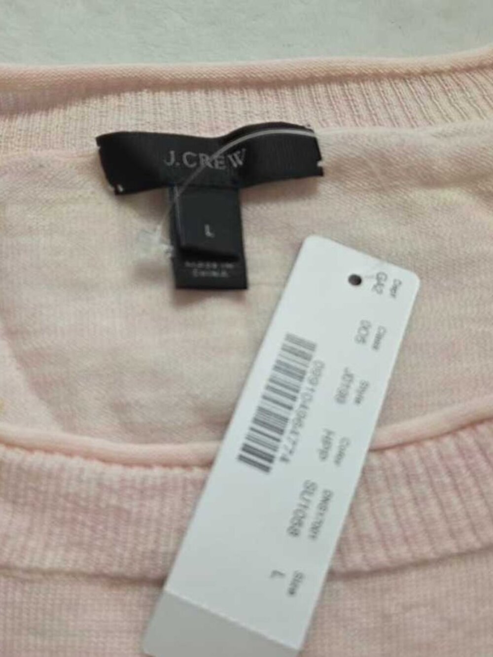 New L XL J.Crew Parrot intarsia merino wool crewneck sweater in pink parrots - Picture 5 of 9